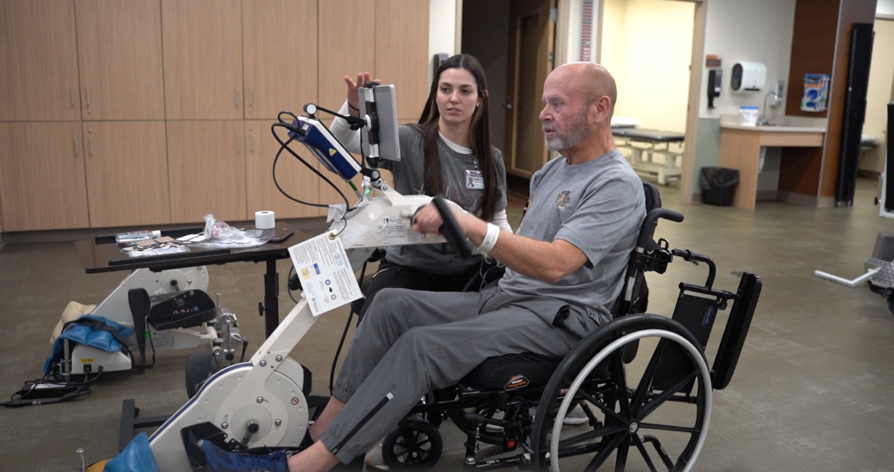 Stroke survivor makes steady progress with strong support system
